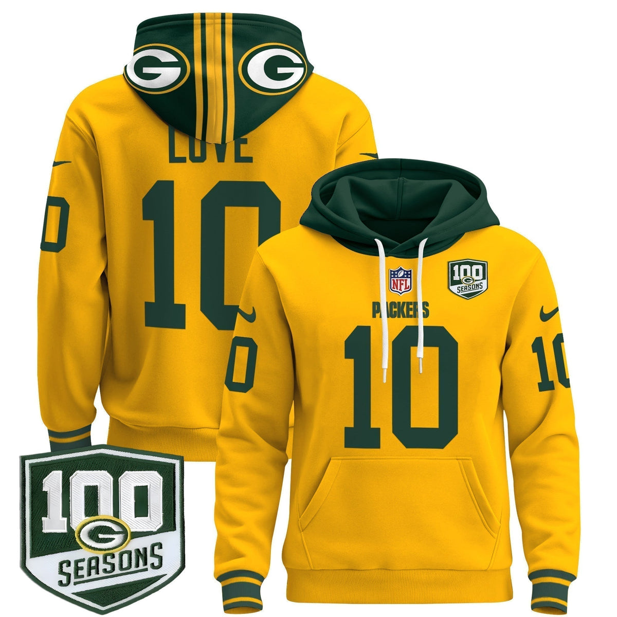 GB Throwback 2024 Pullover Hoodie - Stitched