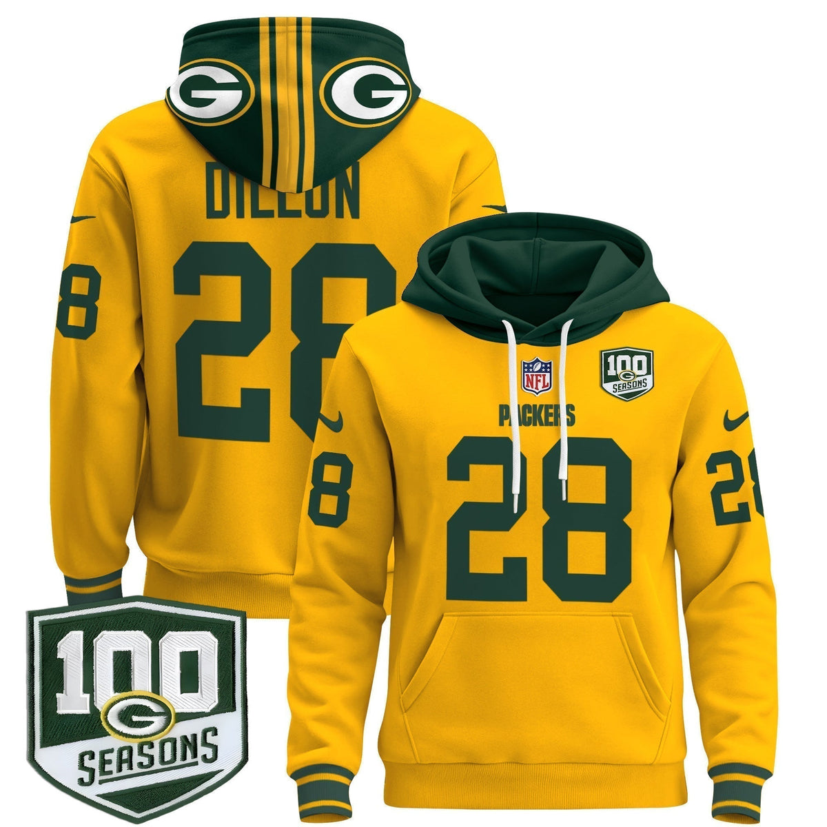 GB Throwback 2024 Pullover Hoodie - Stitched