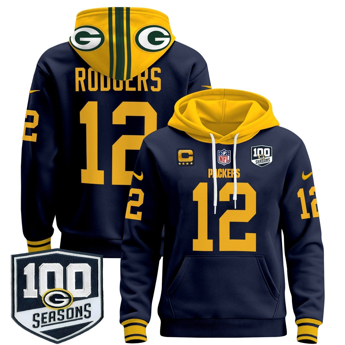 GB Throwback 2024 Pullover Hoodie - Stitched