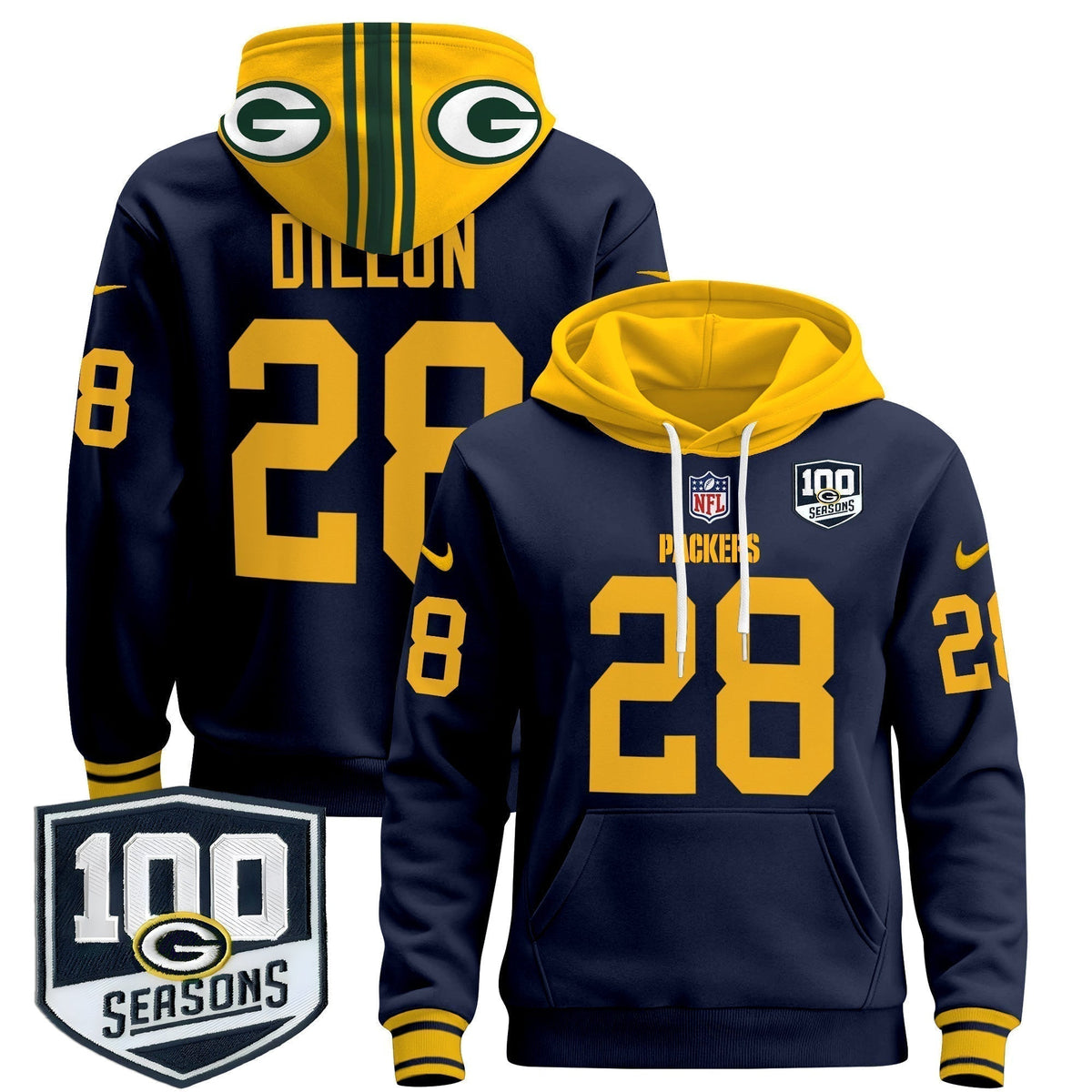 GB Throwback 2024 Pullover Hoodie - Stitched