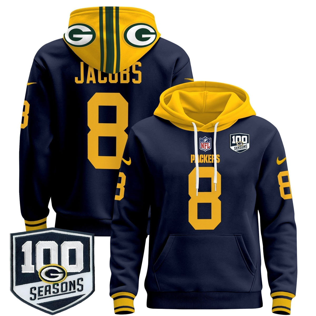 GB Throwback 2024 Pullover Hoodie - Stitched