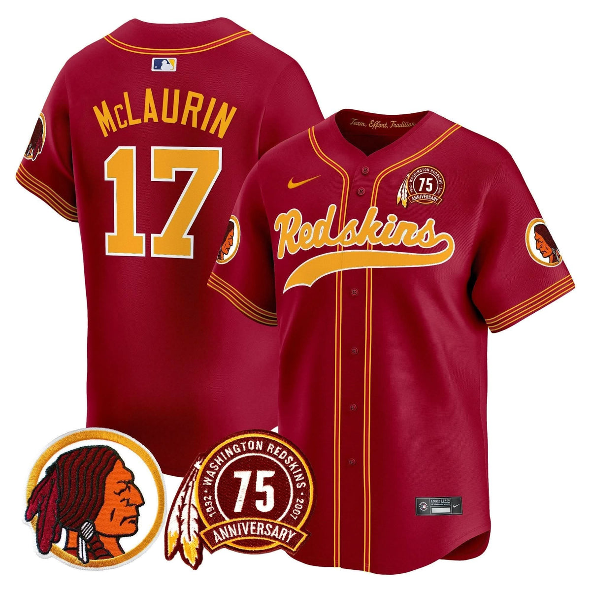 WR 75th Patch Throwback Vapor Premier Limited Jersey - All Stitched