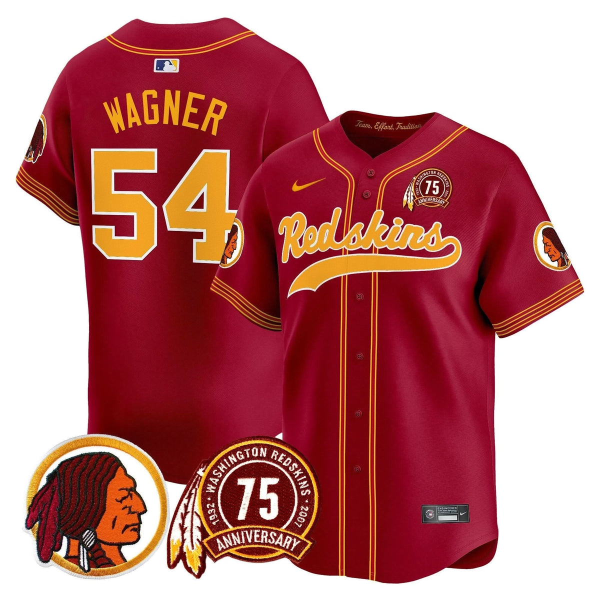 WR 75th Patch Throwback Vapor Premier Limited Jersey - All Stitched