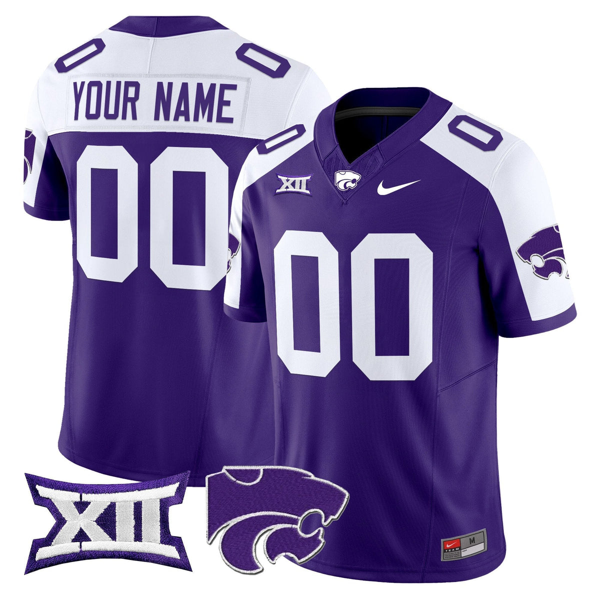 Kansas State Wildcats 2025 Vapor Limited Custom Jersey - All Stitched