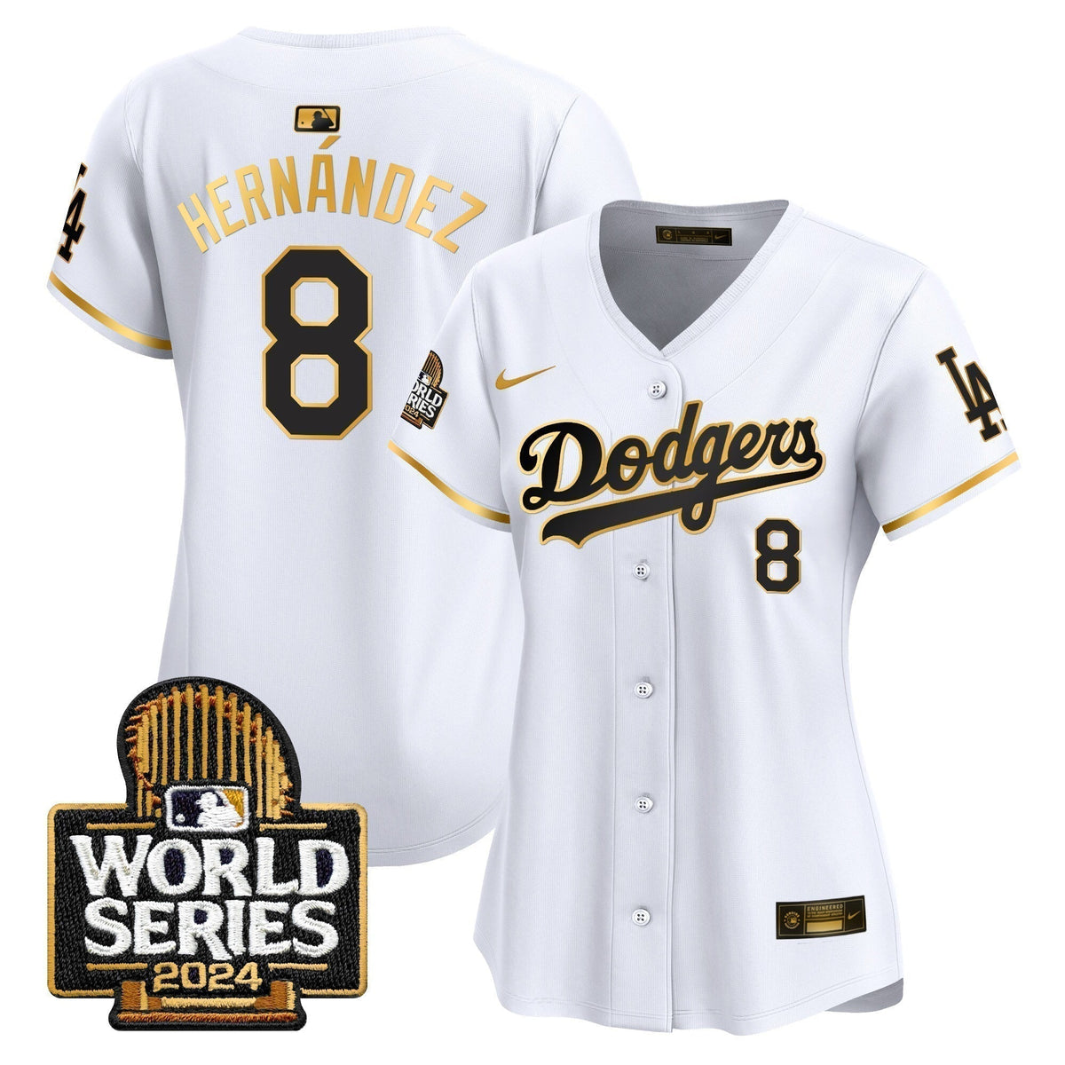 Women Dodgers 2024 World Series Vapor Premier Limited Jersey - Stitched