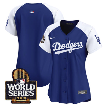 Women Dodgers 2024 World Series Vapor Premier Limited Jersey - Stitched