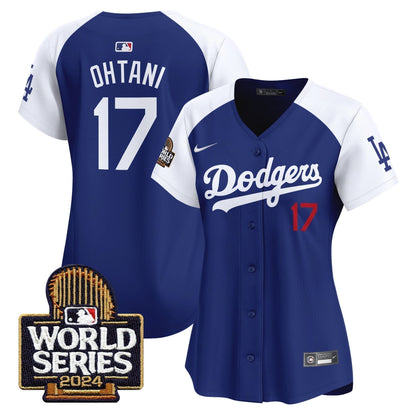 Women Dodgers 2024 World Series Vapor Premier Limited Jersey - Stitched