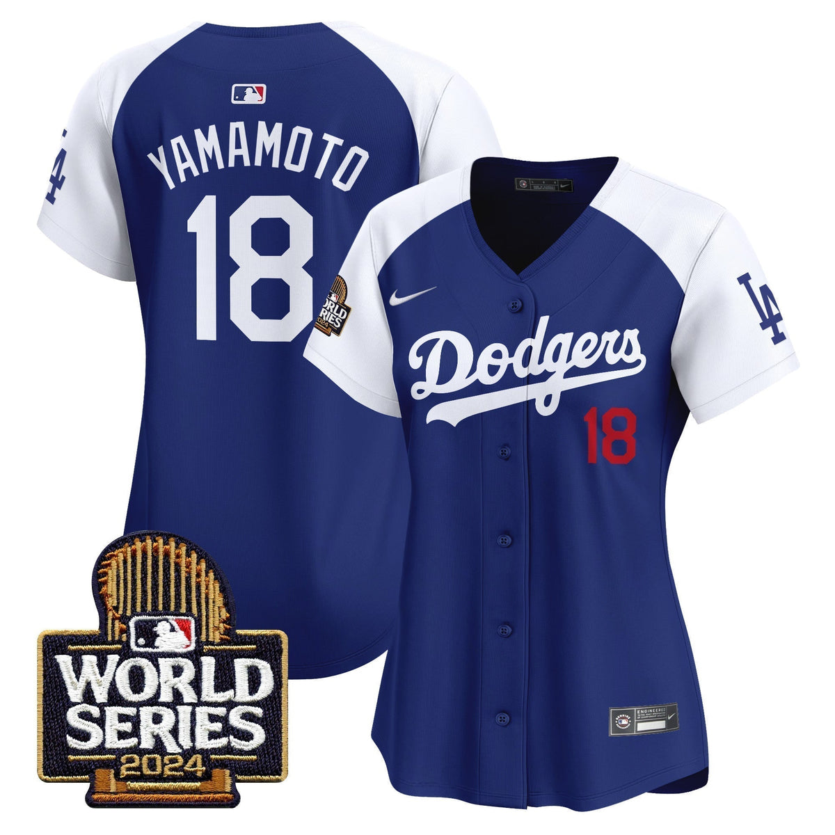 Women Dodgers 2024 World Series Vapor Premier Limited Jersey - Stitched