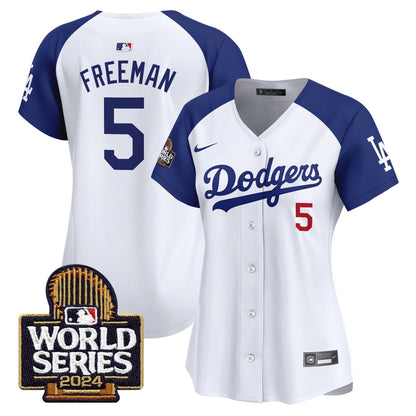 Women Dodgers 2024 World Series Vapor Premier Limited Jersey - Stitched
