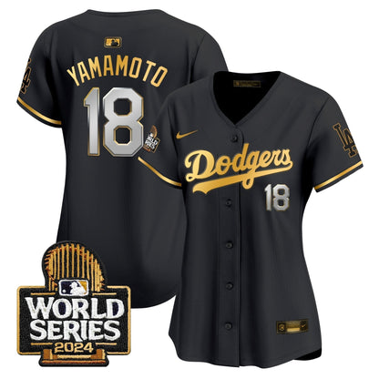 Women Dodgers 2024 World Series Vapor Premier Limited Jersey - Stitched