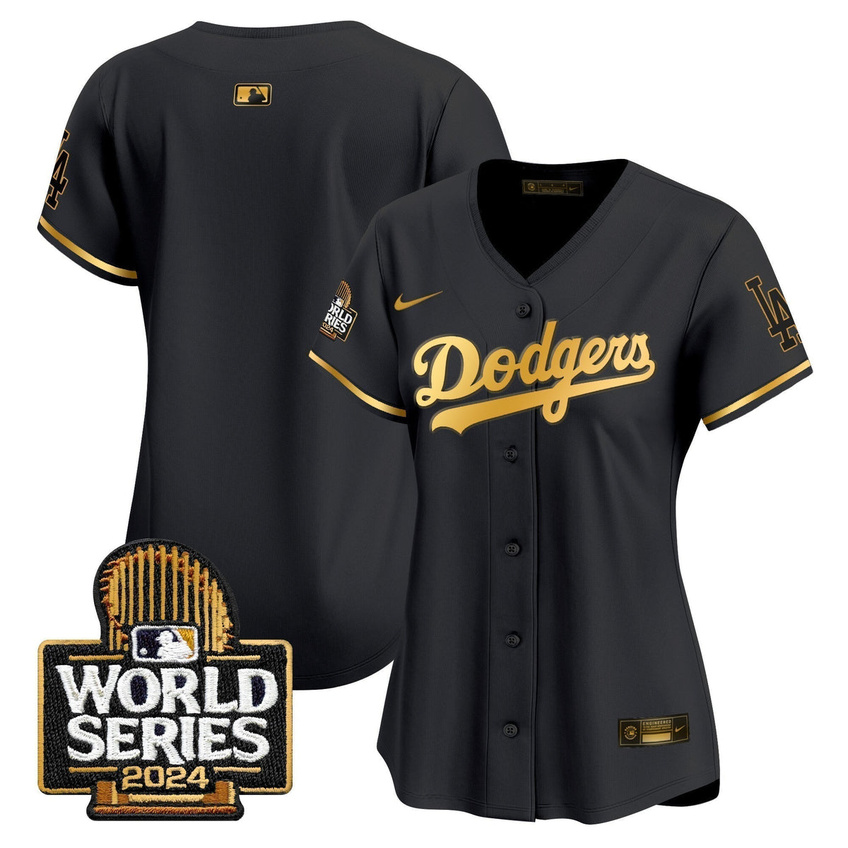 Women Dodgers 2024 World Series Vapor Premier Limited Jersey - Stitched
