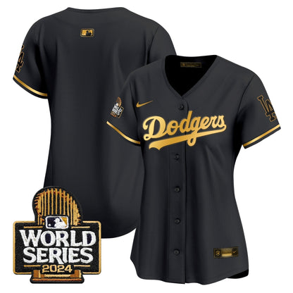 Women Dodgers 2024 World Series Vapor Premier Limited Jersey - Stitched