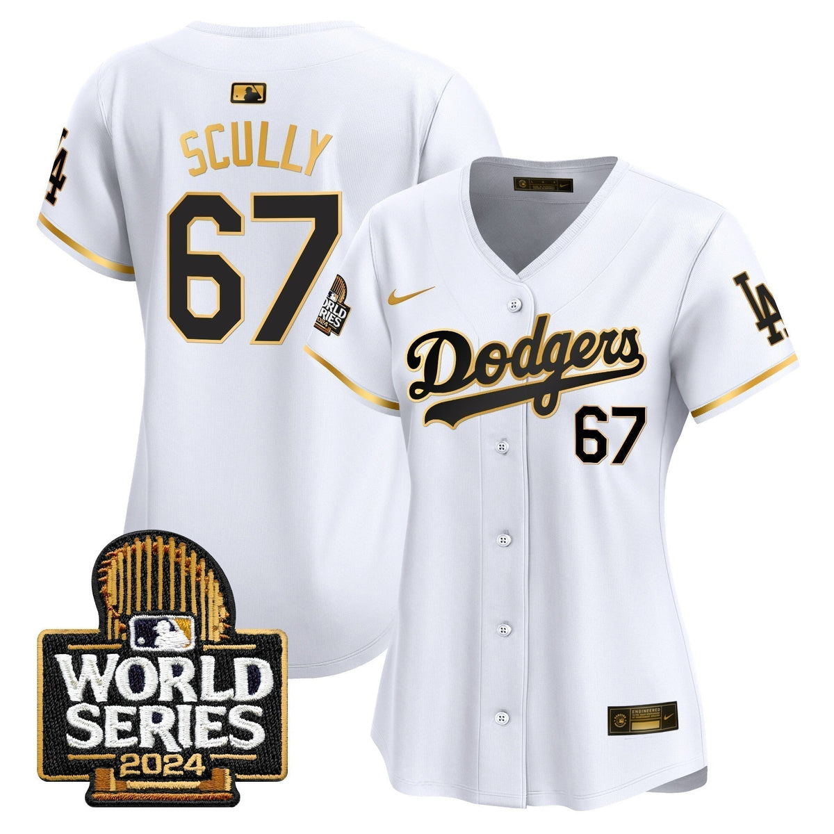 Women Dodgers 2024 World Series Vapor Premier Limited Jersey - Stitched