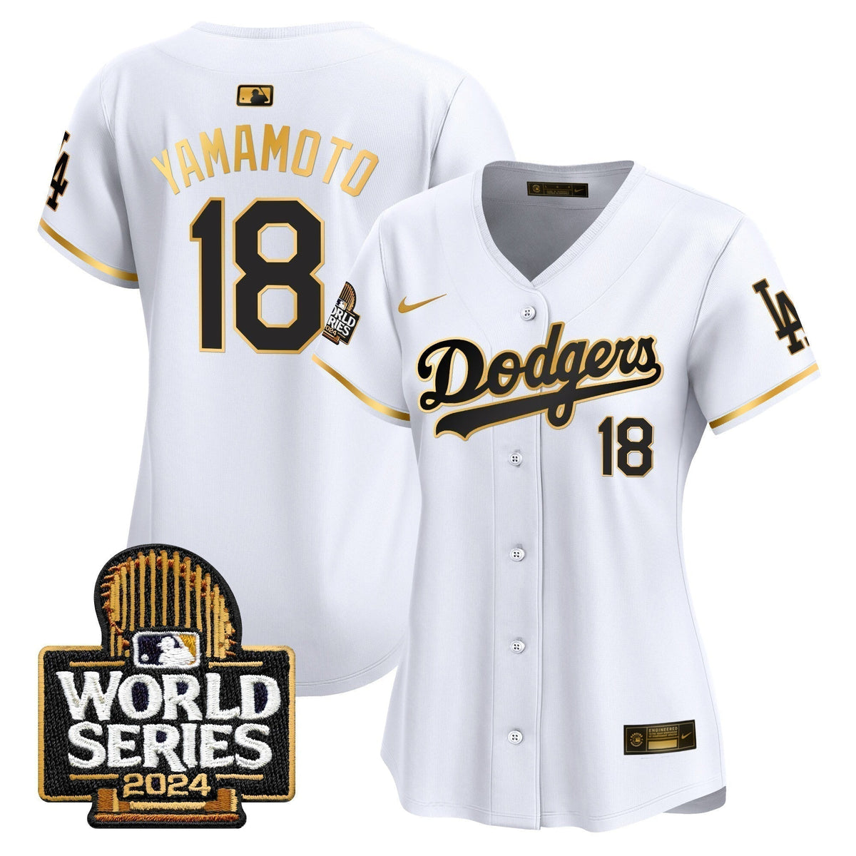 Women Dodgers 2024 World Series Vapor Premier Limited Jersey - Stitched