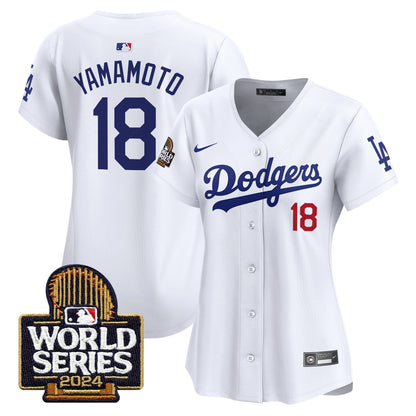 Women Dodgers 2024 World Series Vapor Premier Limited Jersey - Stitched