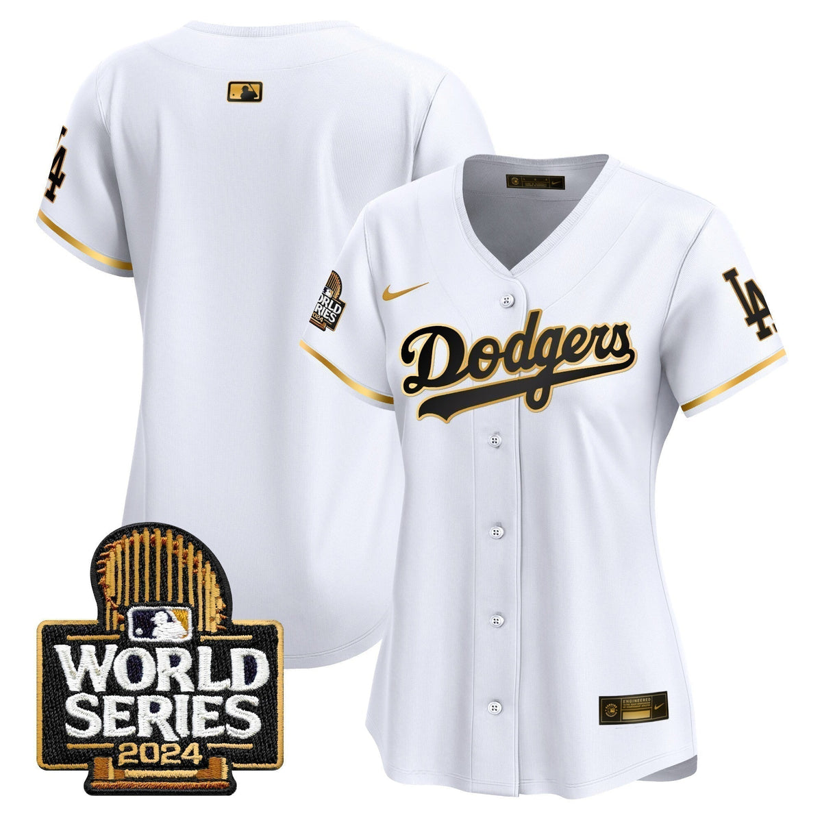 Women Dodgers 2024 World Series Vapor Premier Limited Jersey - Stitched