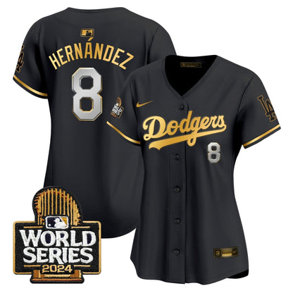 Women Dodgers 2024 World Series Vapor Premier Limited Jersey - Stitched