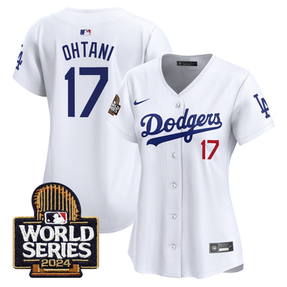 Women Dodgers 2024 World Series Vapor Premier Limited Jersey - Stitched