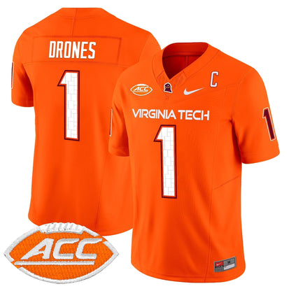 Men's Virginia Tech Hokies 2025 Vapor Limited Jersey - All Stitched