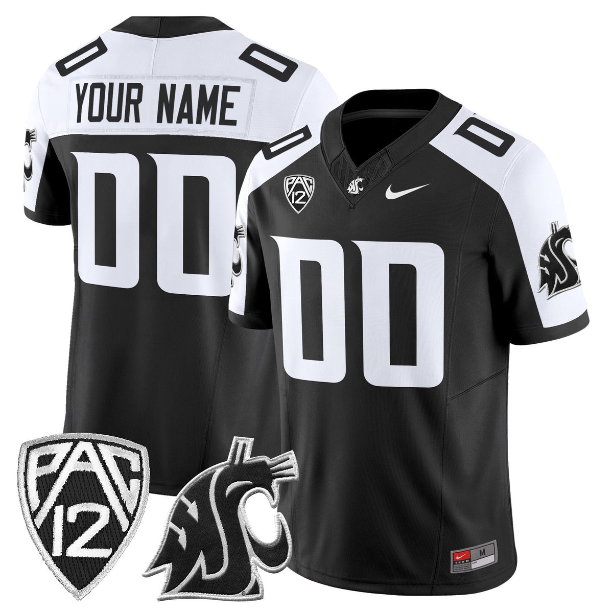 Washington State Cougars 2025 Vapor Limited Custom Jersey - All Stitched