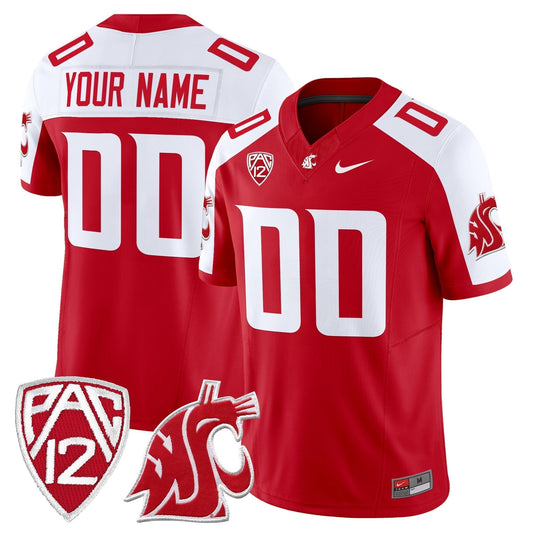 Washington State Cougars 2025 Vapor Limited Custom Jersey - All Stitched