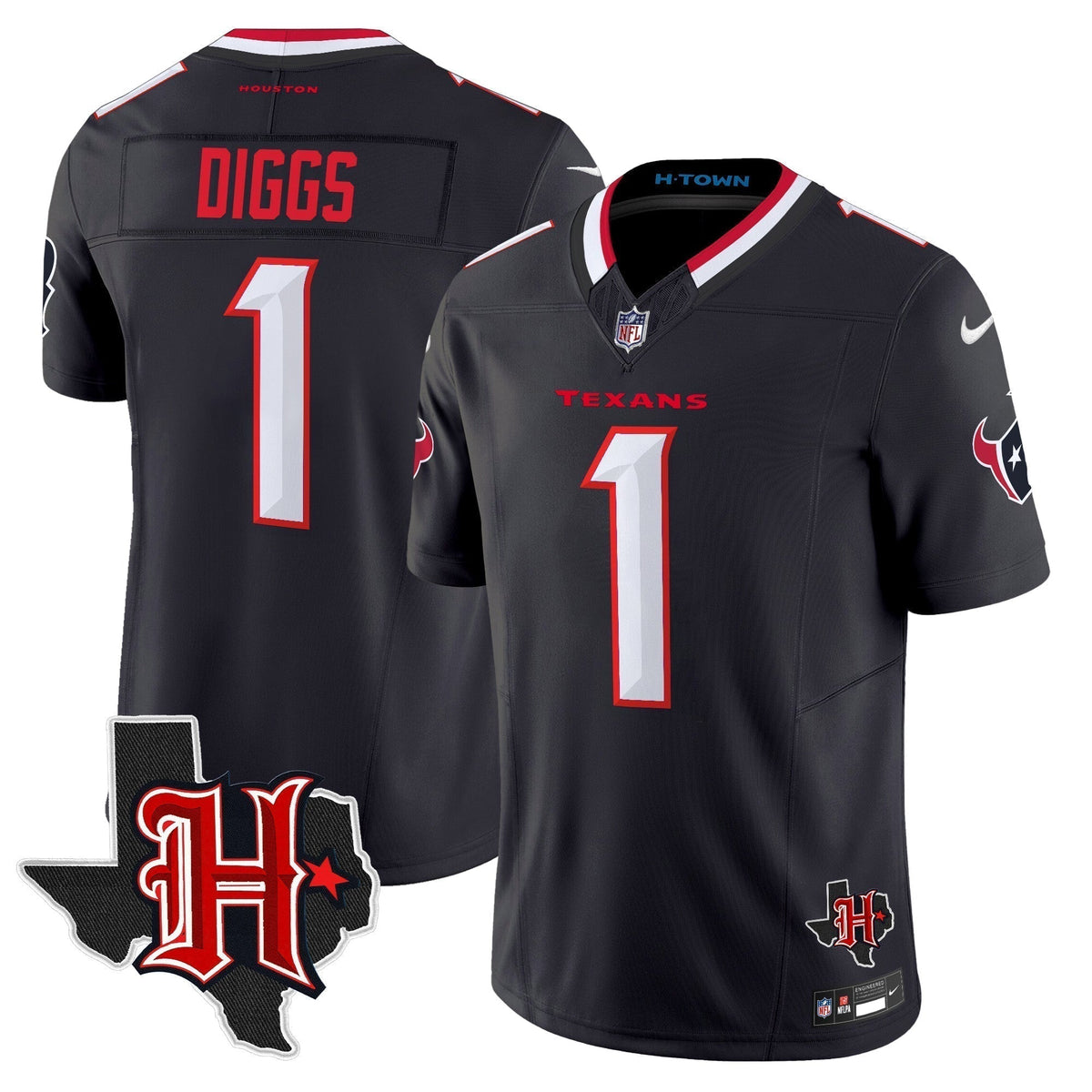 HOU 2024 Texas Patch Vapor Limited Jersey V5 - Stitched