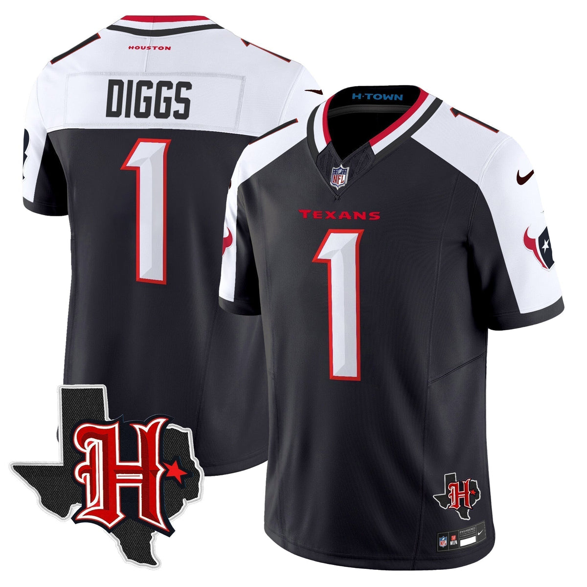 HOU 2024 Texas Patch Vapor Limited Jersey V5 - Stitched