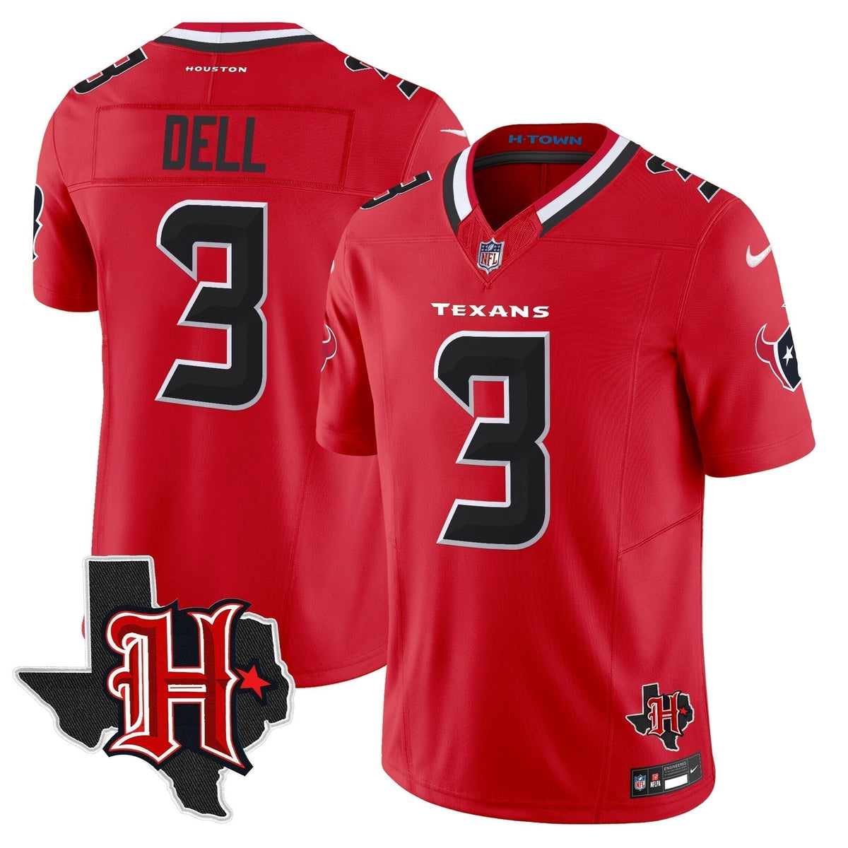 HOU 2024 Texas Patch Vapor Limited Jersey V5 - Stitched