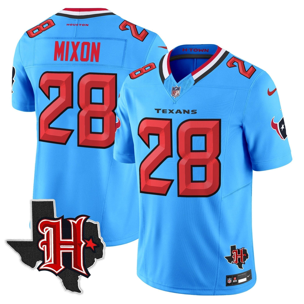 HOU 2024 Texas Patch Vapor Limited Jersey V5 - Stitched