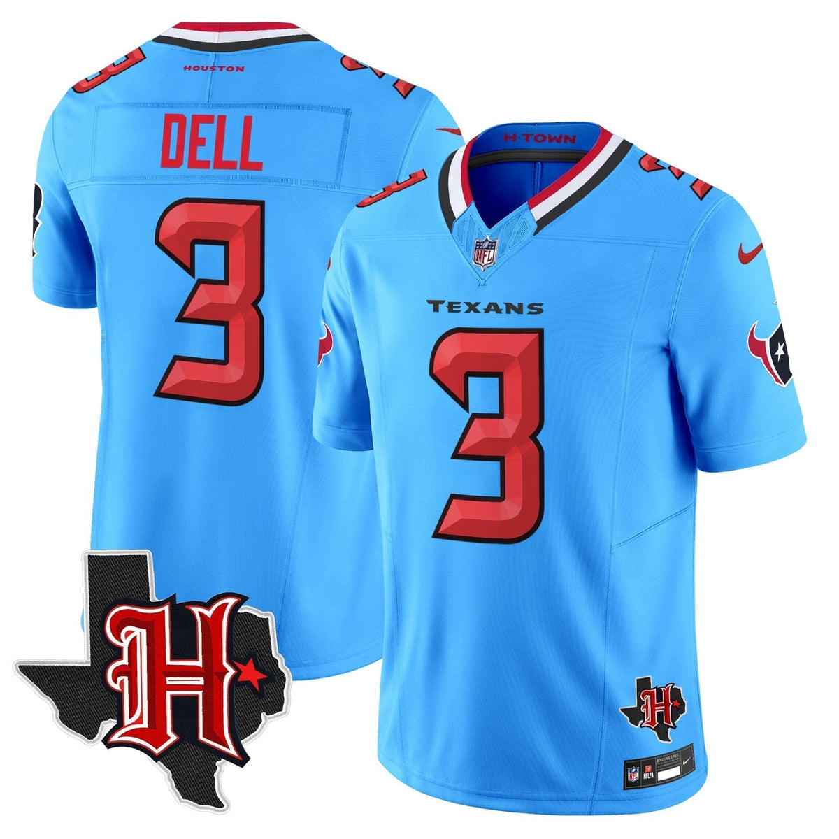 HOU 2024 Texas Patch Vapor Limited Jersey V5 - Stitched