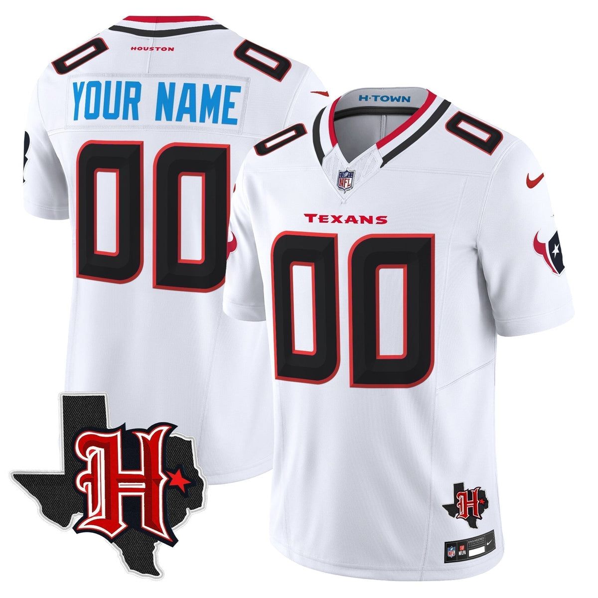 HOU 2024 Texas Patch Vapor Limited Custom Jersey V5 - Stitched