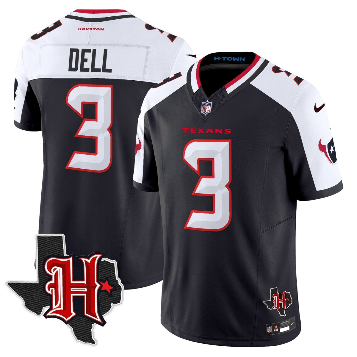 HOU 2024 Texas Patch Vapor Limited Jersey V5 - Stitched