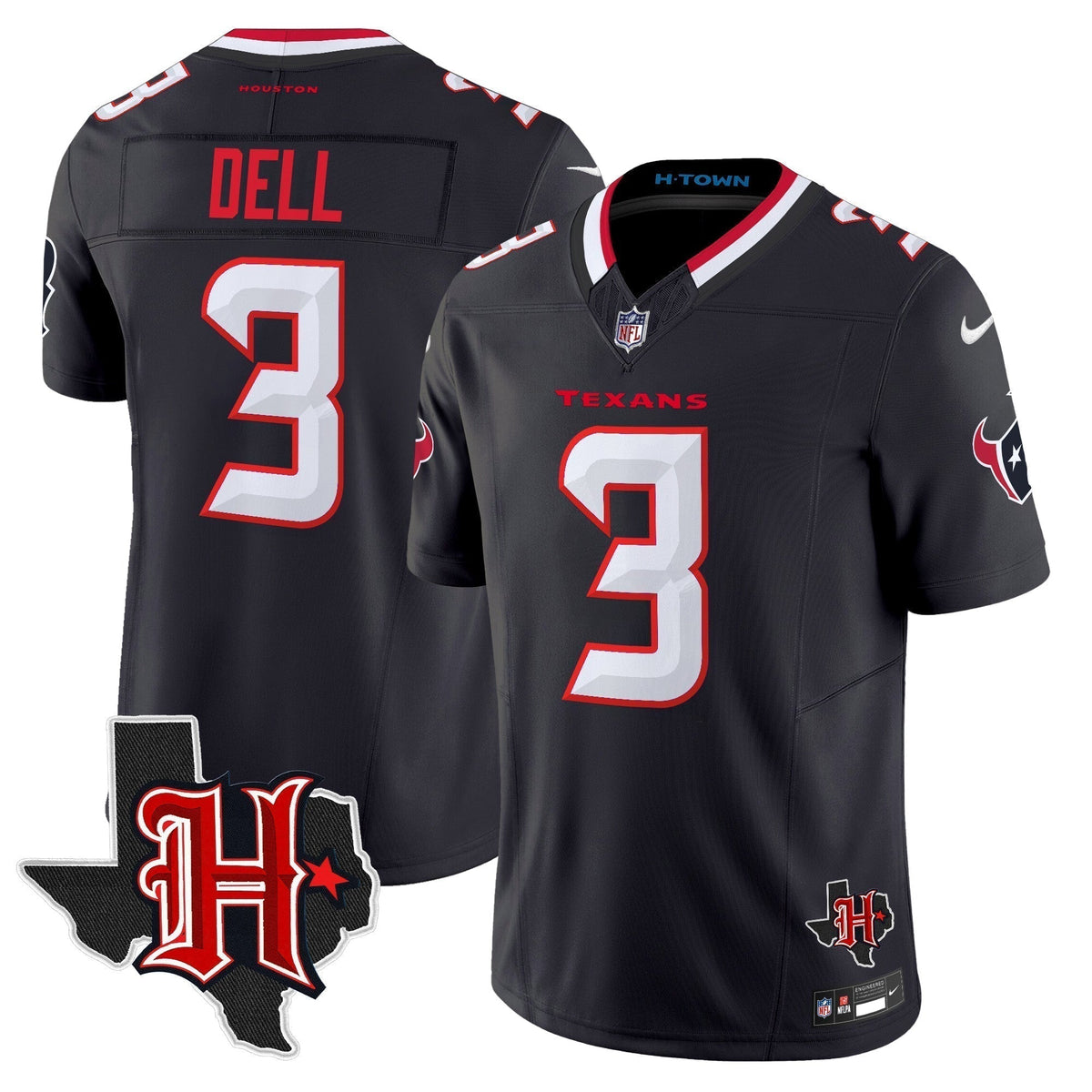 HOU 2024 Texas Patch Vapor Limited Jersey V5 - Stitched