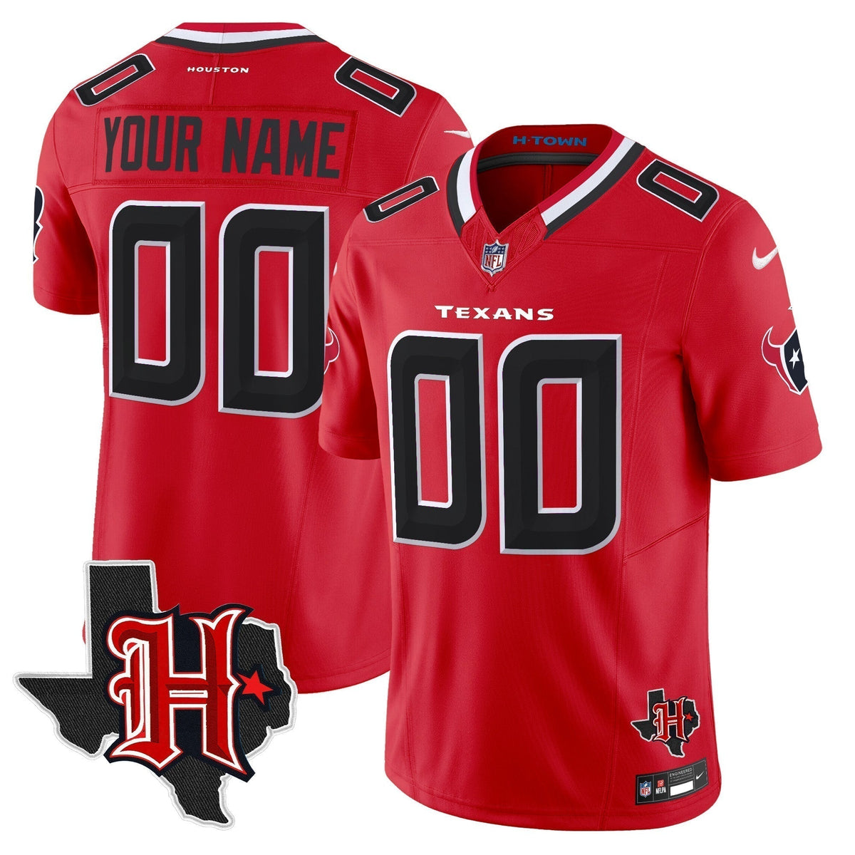 HOU 2024 Texas Patch Vapor Limited Custom Jersey V5 - Stitched