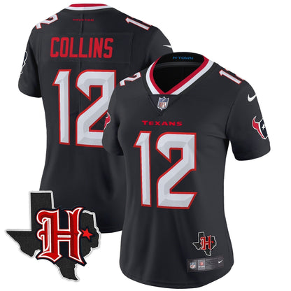 Women's HOU 2024 Texas Patch Vapor Limited Jersey V5 - Stitched