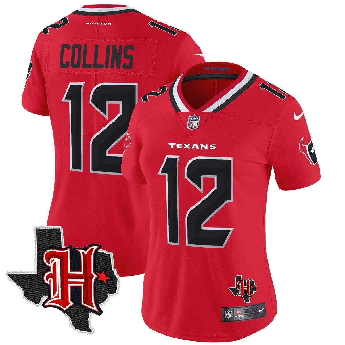Women's HOU 2024 Texas Patch Vapor Limited Jersey V5 - Stitched