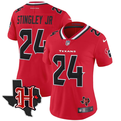 Women's HOU 2024 Texas Patch Vapor Limited Jersey V5 - Stitched