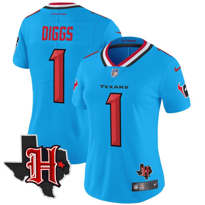 Women's HOU 2024 Texas Patch Vapor Limited Jersey V5 - Stitched