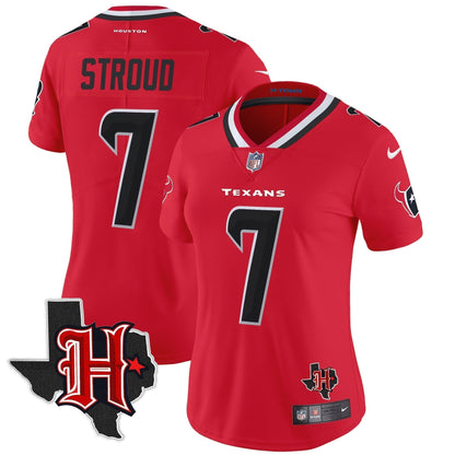Women's HOU 2024 Texas Patch Vapor Limited Jersey V5 - Stitched