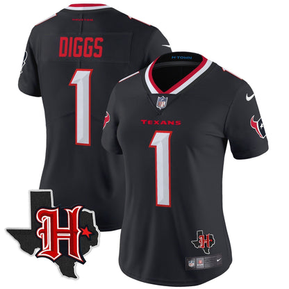 Women's HOU 2024 Texas Patch Vapor Limited Jersey V5 - Stitched