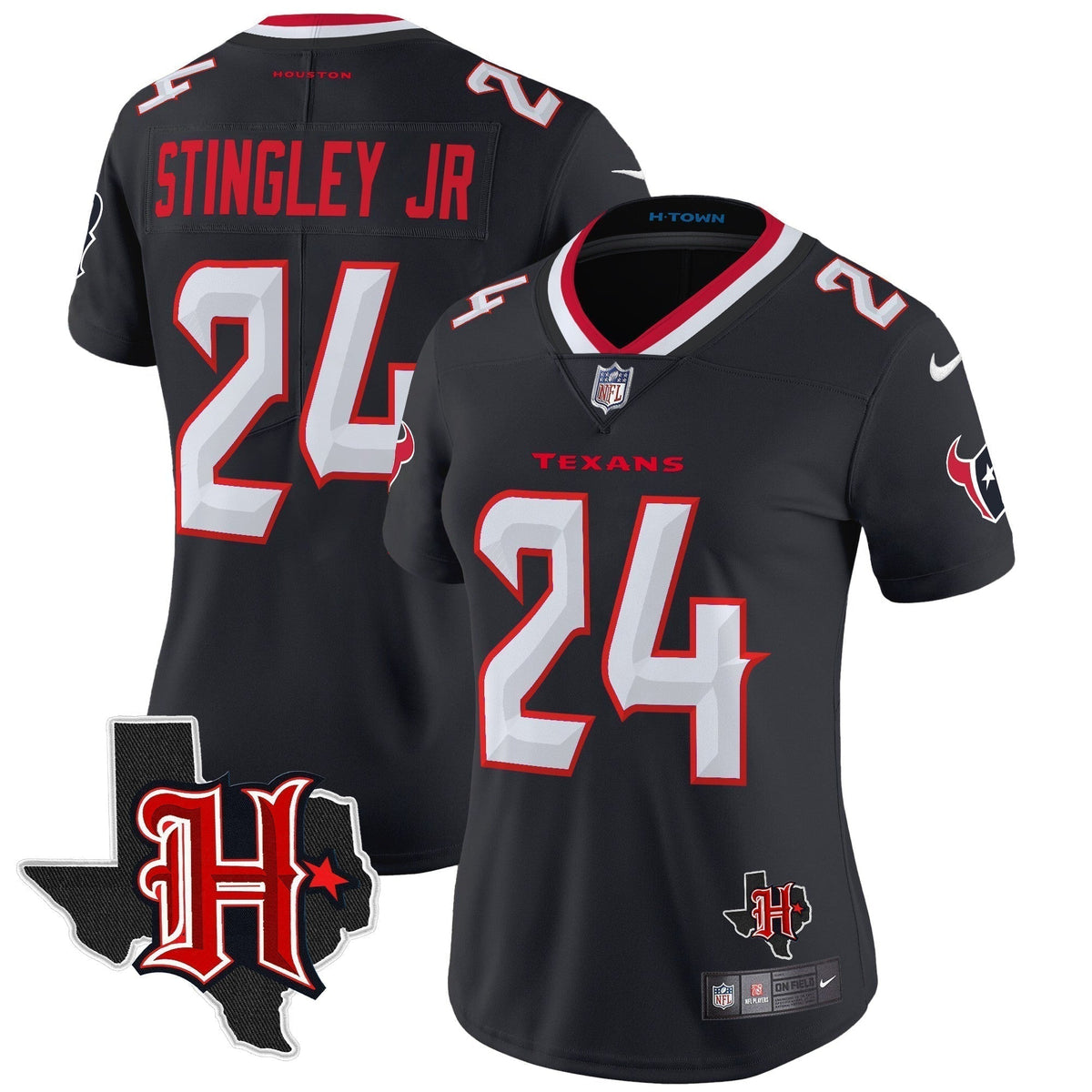 Women's HOU 2024 Texas Patch Vapor Limited Jersey V5 - Stitched