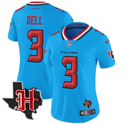 Women's HOU 2024 Texas Patch Vapor Limited Jersey V5 - Stitched