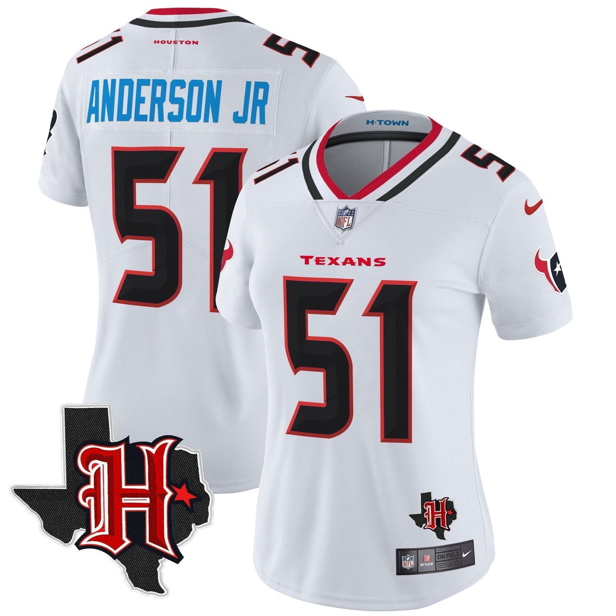 Women's HOU 2024 Texas Patch Vapor Limited Jersey V5 - Stitched