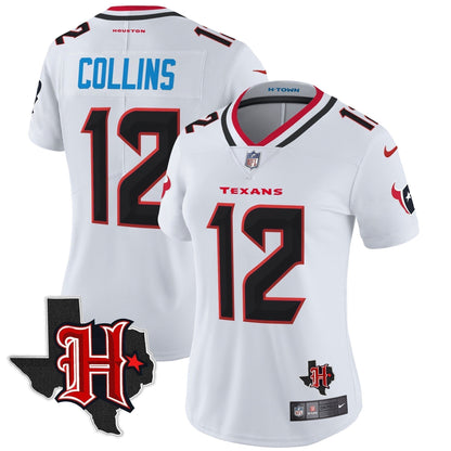 Women's HOU 2024 Texas Patch Vapor Limited Jersey V5 - Stitched