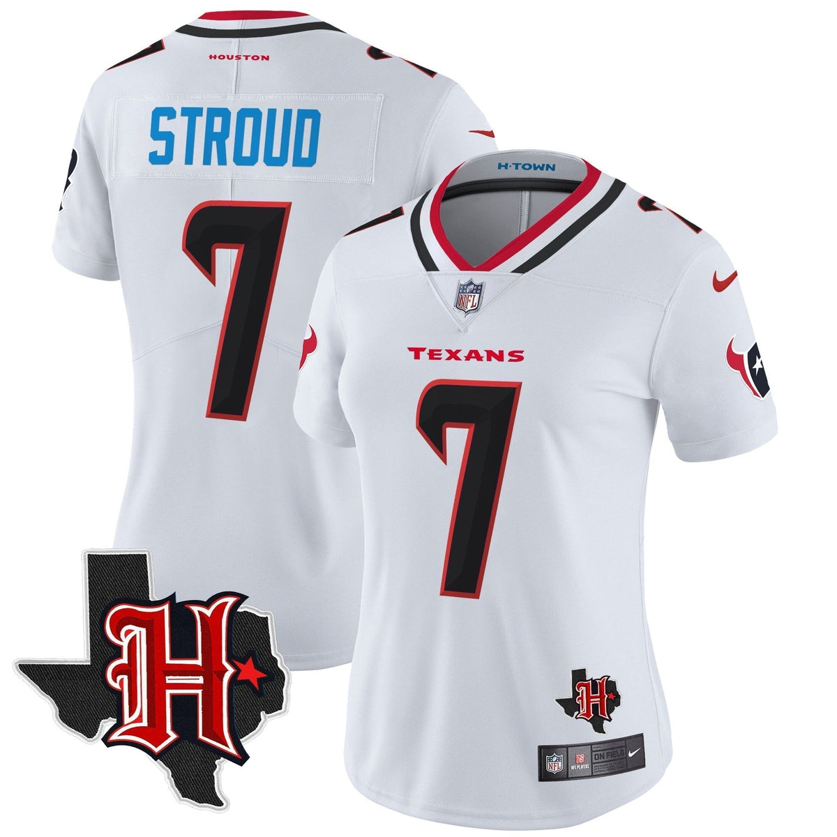 Women's HOU 2024 Texas Patch Vapor Limited Jersey V5 - Stitched
