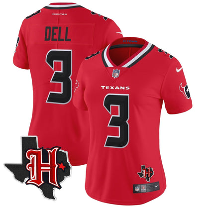 Women's HOU 2024 Texas Patch Vapor Limited Jersey V5 - Stitched