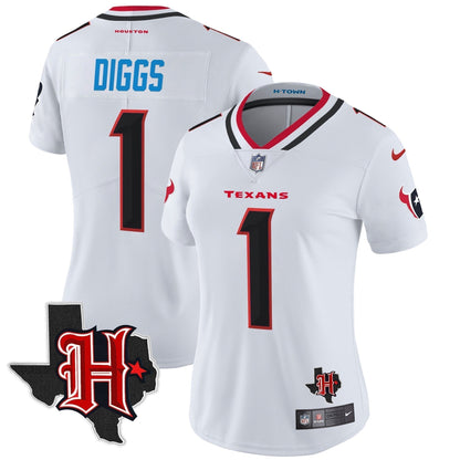 Women's HOU 2024 Texas Patch Vapor Limited Jersey V5 - Stitched