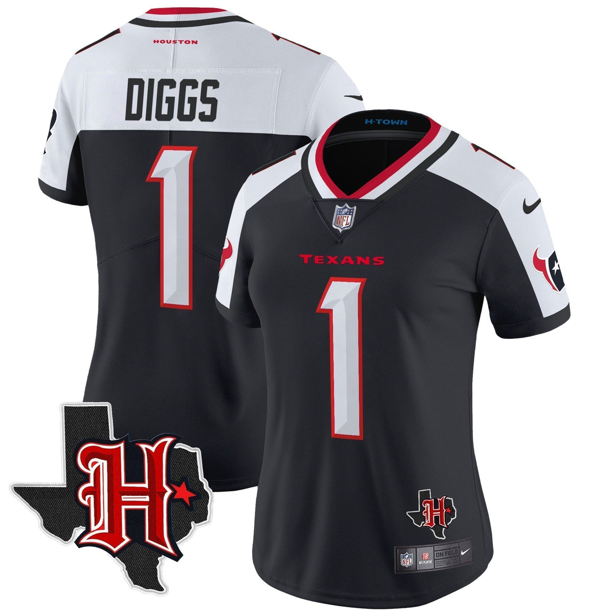 Women's HOU 2024 Texas Patch Vapor Limited Jersey V5 - Stitched
