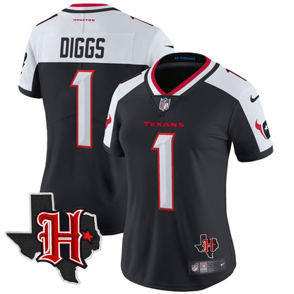 Women's HOU 2024 Texas Patch Vapor Limited Jersey V5 - Stitched