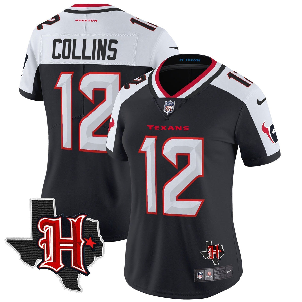 Women's HOU 2024 Texas Patch Vapor Limited Jersey V5 - Stitched